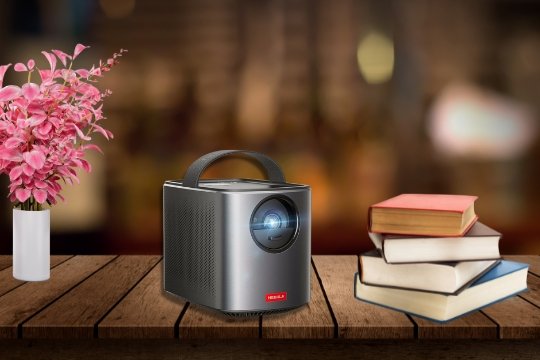 The Nebula Mars II Pro by Anker is a cute, tiny portable projector.